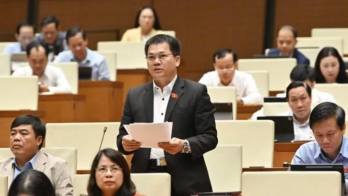Đại biểu Dương Khắc Mai (Đoàn Lâm Đồng. (Ảnh: THỦY NGUYÊN)
