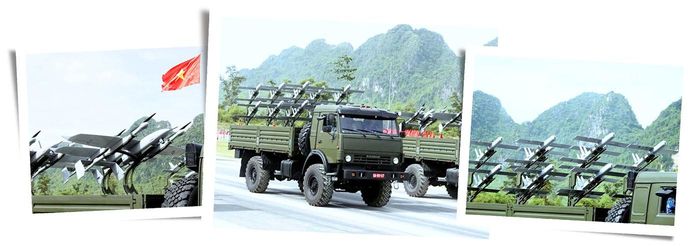 Tổ hợp phương tiện bay không người lái do Tập đoàn Công nghiệp - Viễn thông Quân đội (Viettel) nghiên cứu sản xuất.