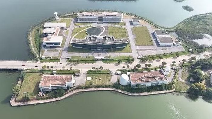 Toàn cảnh Trung tâm Vũ trụ Việt Nam. Ảnh: NVCC.