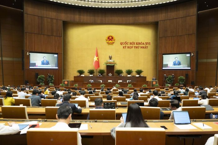 Quốc hội thảo luận về dự thảo Luật Tín ngưỡng, tôn giáo (sửa đổi) ngày 10/4/2026. Ảnh: Cao Hoàng