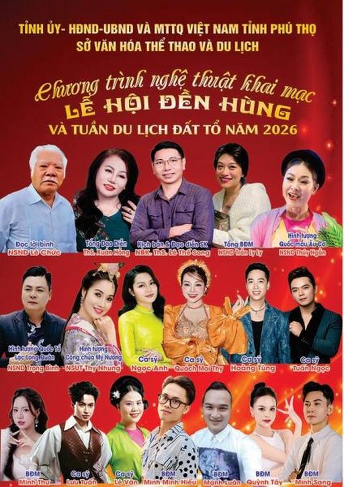 Chương trình quy tụ nhiều nghệ sĩ nổi tiếng.