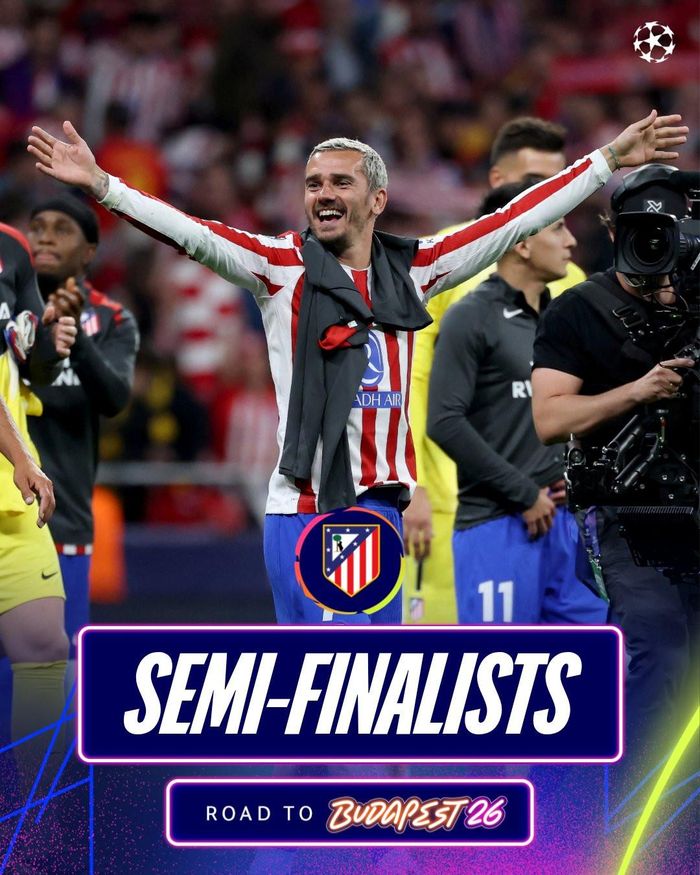 Đội bóng thủ đô Madrid góp mặt ở bán kết Champions League