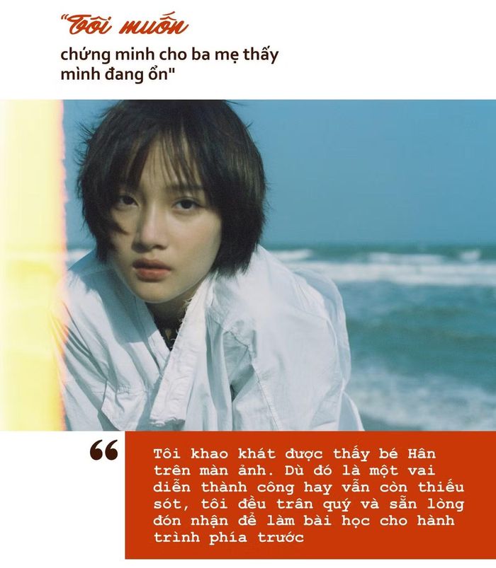- Giữa những kỳ vọng và cả những soi xét, chị có áp lực phải chứng minh điều gì đó với khán giả hay giới chuyên môn không?