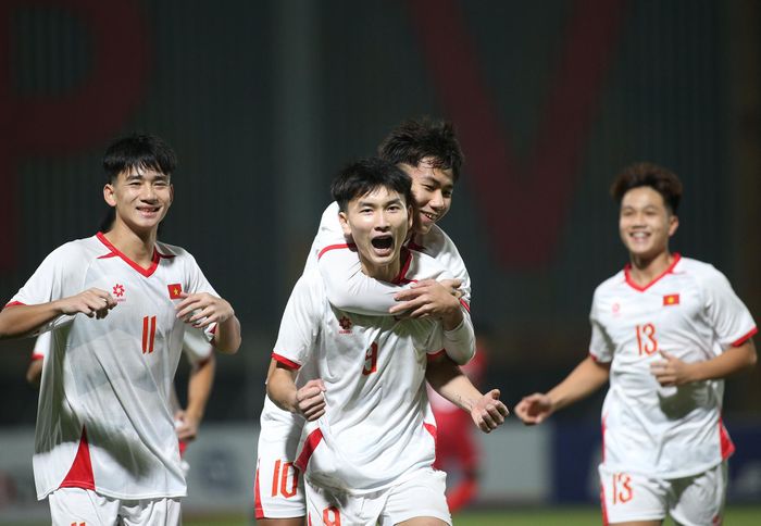 U17 Việt Nam tự tin giành chiến thắng. Ảnh: S.N