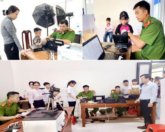 Công an Hà Tĩnh phấn đấu đến ngày 8/5 sẽ hoàn thành đợt cao điểm cấp căn cước, định danh điện tử cho công dân từ 6 đến 14 tuổi.