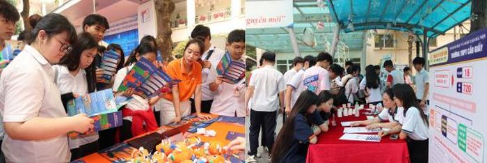 Học sinh các trường tham gia Ngày hội hướng nghiệp “Next Step - Tiếp bước tương lai”.