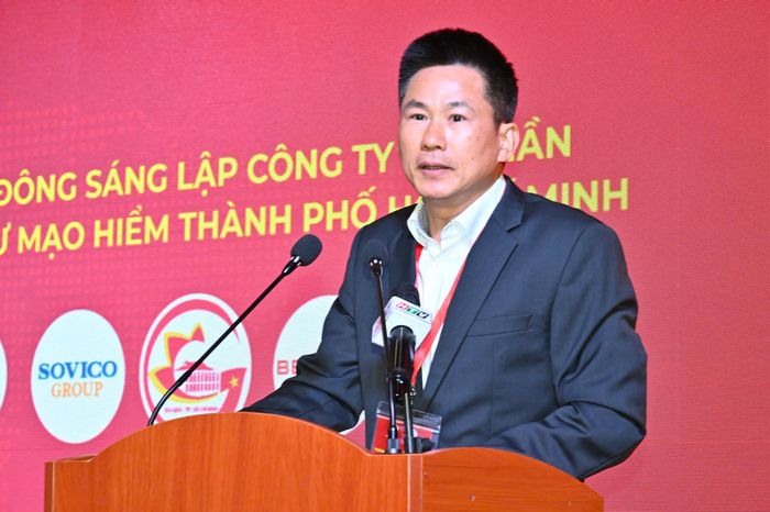 Ông Hoàng Đức Trung, Giám đốc Quỹ đầu tư VinaCapital Ventures, được giao phụ trách điều hành Quỹ đầu tư mạo hiểm TPHCM phát biểu. Ảnh: VIỆT DŨNG