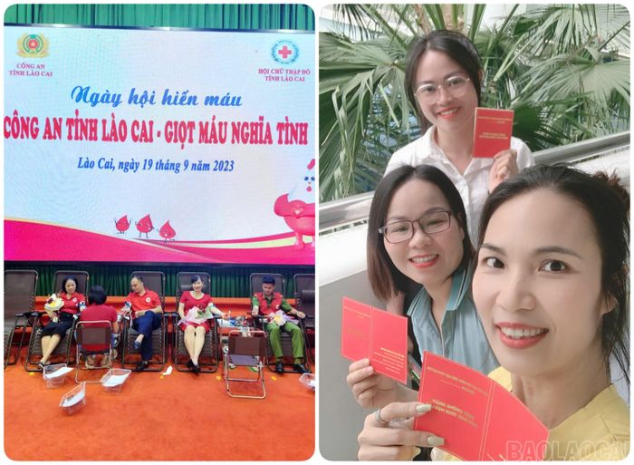 Chị Hoa và những người bạn luôn cảm thấy hạnh phúc vì được hiến máu cứu người.