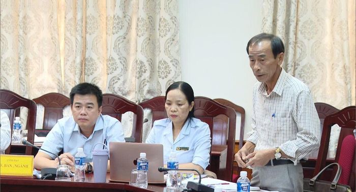 Phó Chánh Thanh tra tỉnh Lâm Đồng Trần Văn Bảy phát biểu