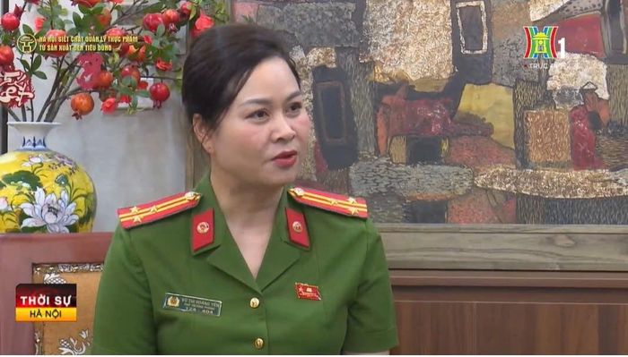 Tiến sĩ, Thượng tá Vũ Thị Hoàng Yến, Phó trưởng Phòng Cảnh sát kinh tế, Công an thành phố Hà Nội. Ảnh PV