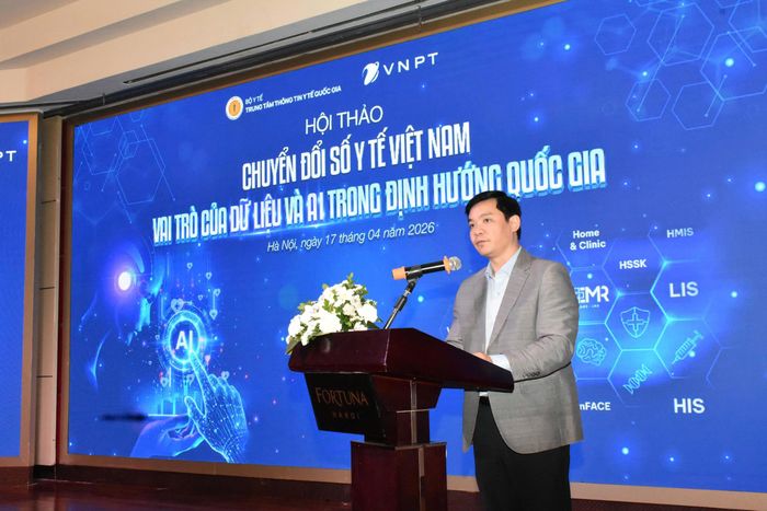 Ông Nguyễn Trường Nam - Phó Giám đốc Thông tin y tế Quốc gia phát biểu.