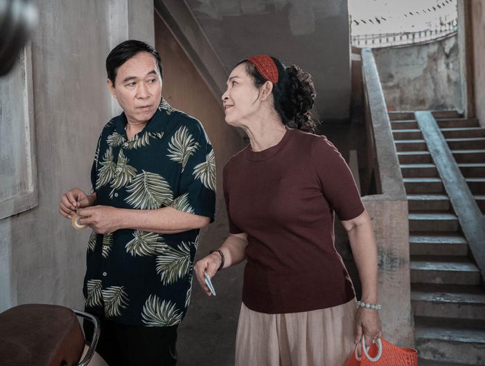 Vợ chồng NSND Lan Hương - NSƯT Đỗ Kỷ.