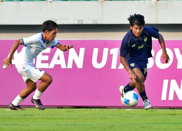 U17 Thái Lan bị U17 Lào đánh bại. Ảnh: FAT