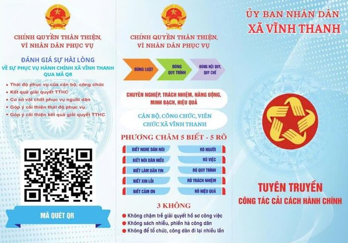 Xã Vĩnh Thanh số hóa nội dung truyền thông qua các ấn phẩm. Ảnh: PV