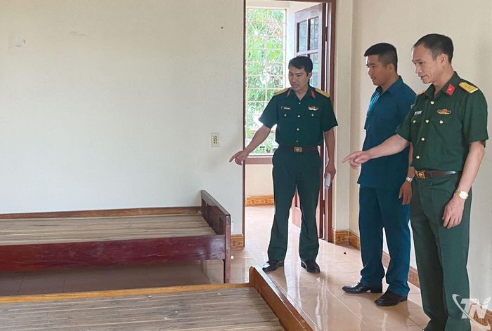 Ban Chỉ huy Quân sự phường Sông Công chuẩn bị cơ sở vật chất để đón lực lượng Dân quân thường trực.