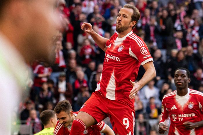 Harry Kane tiến gần Chiếc giày vàng châu Âu. Ảnh: FC Bayern