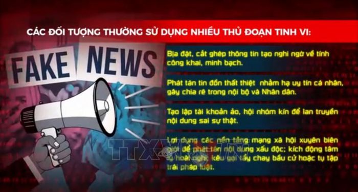 Cảnh báo những thông tin xuyên tạc về bầu cử.