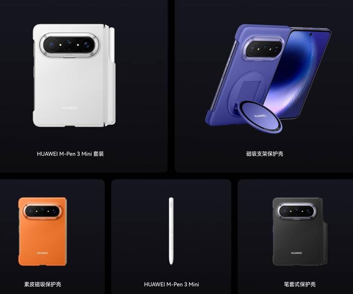 Bộ phụ kiện đi kèm Huawei Pura X Max. Ảnh: Huawei