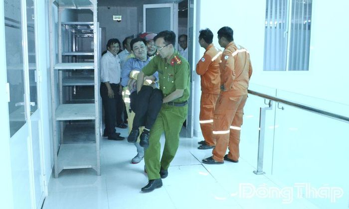 Phòng Cảnh sát Phòng cháy, chữa cháy và cứu nạn, cứu hộ hướng dẫn thực tập phương án chữa cháy, cứu nạn, cứu hộ.