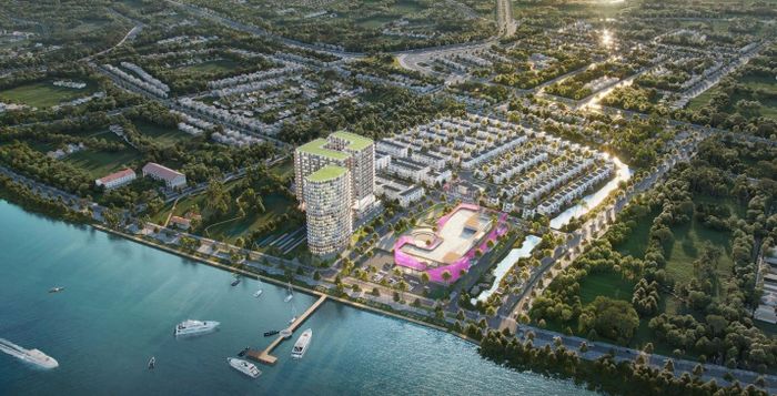 Phối cảnh tổng thể Khu thương mại, Dịch vụ và Du lịch Mỹ Thuận
