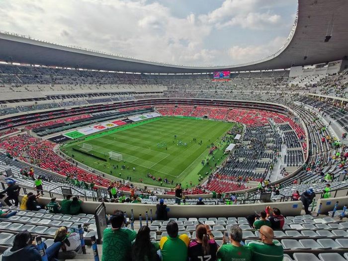 Sân vận động Azteca (Banorte) ở Mexico sau khi được cải tạo, nâng cấp, sẵn sàng cho World Cup 2026. (Ảnh: Phương Lan/TTXVN)