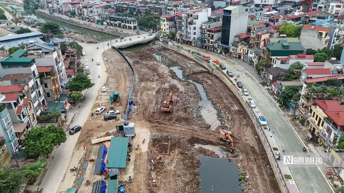 Hạng mục cải tạo, nâng cấp đường dọc kênh La Khê có tổng chiều dài hơn 5 km.