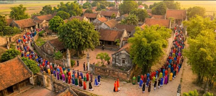  Hình ảnh làng quê bắc bộ trong MV. Ảnh HỒ ĐIỆP 