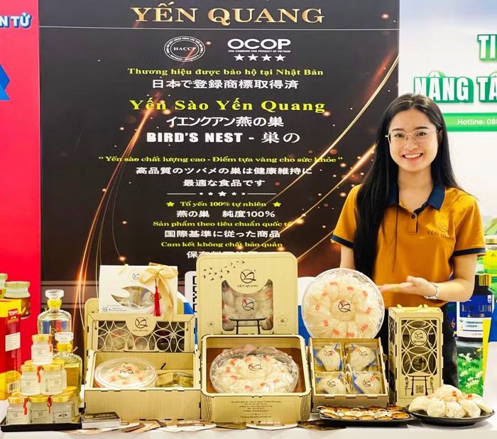  Các mặt hàng yến của Công ty TNHH Yến Quang đạt tiêu chuẩn và chuyên xuất khẩu sang Nhật Bản. Ảnh: H.Y 