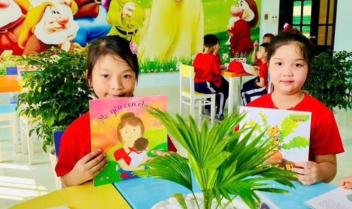 Không gian mới của thư viện thu hút học sinh