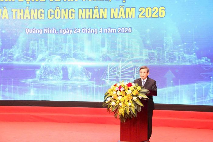 Ủy viên Bộ Chính trị, Bí thư Trung ương Đảng, Trưởng Ban Nội chính Trung ương Lê Minh Trí phát biểu chỉ đạo tại buổi lễ. (Ảnh: TV)