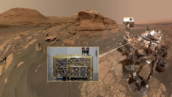Bộ dụng cụ phân tích mẫu vật trên sao Hỏa (SAM) của Curiosity được chế tạo để tìm kiếm các hợp chất của nguyên tố carbon có liên quan đến sự sống. (Nguồn ảnh: NASA/JPL-Caltech/Malin Space Science Systems)