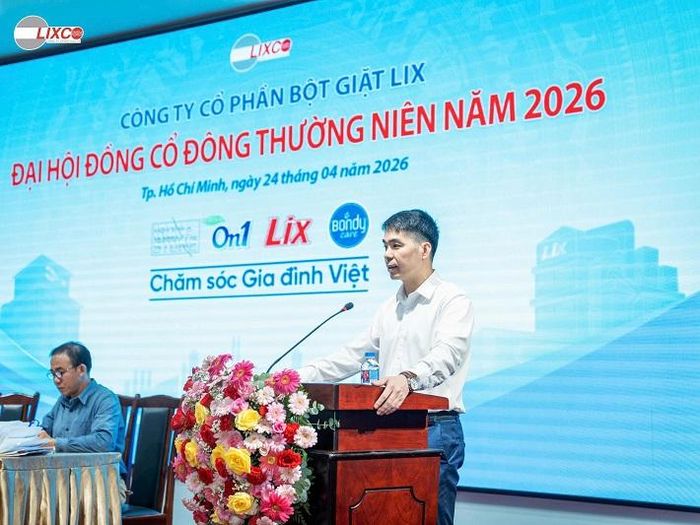 Ông Phạm Quốc Đại, Chủ tịch HĐQT Công ty, báo cáo hoạt động của HĐQT, kết quả sản xuất kinh doanh năm 2025 và kế hoạch năm 2026
