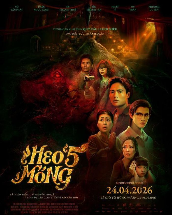 Poster chính thức của phim “Heo năm móng”. Ảnh: NSX