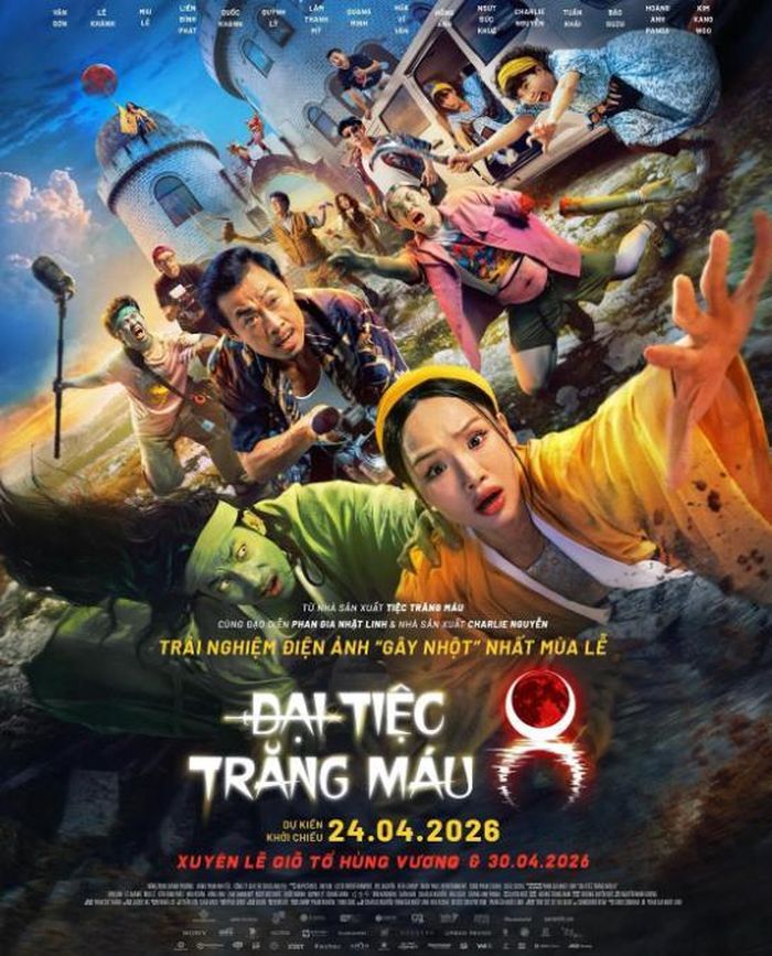 Poster chính thức của phim “Đại tiệc trăng máu 8”. Ảnh: NSX