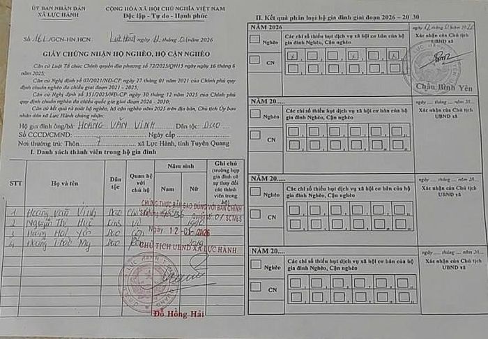 Gia đình bé Thảo My thuộc diện hộ nghèo. Ảnh GĐCC
