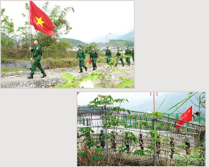 Lực lượng hai bên phối hợp tuần tra, kiểm soát chặt chẽ tuyến biên giới Việt Nam – Trung Quốc.