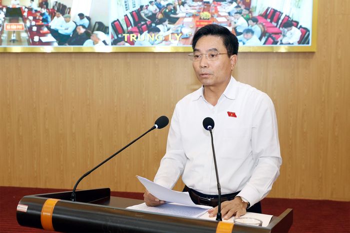 Phó Chủ tịch Quốc hội, Thượng tướng Nguyễn Doãn Anh phát biểu tại Hội nghị tiếp xúc cử tri