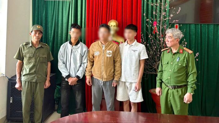 Nhóm đối tượng gây rối trật tự công cộng vừa bị Công an phường Phú Xuân, TP Huế khởi tố