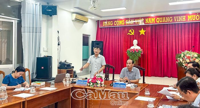 Phó Giám đốc Báo và PT,TH Cà Mau Nguyễn Quốc Danh mong muốn các HTX sẽ tích cực phối hợp chuẩn bị cho chương trình livestream vào ngày 9/5 tới.