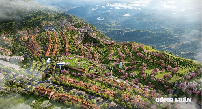 Dự án Khu đô thị sinh thái Đồi chè Ô Quý Hồ EcoSapa cũng đã được khởi công vào chiều ngày 29/4.