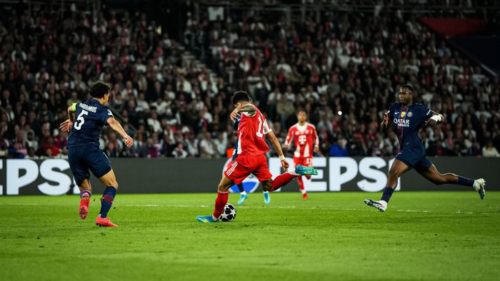 Khoảnh khắc Diaz ghi bàn thứ 4 cho Bayern. Ảnh: FC Bayern