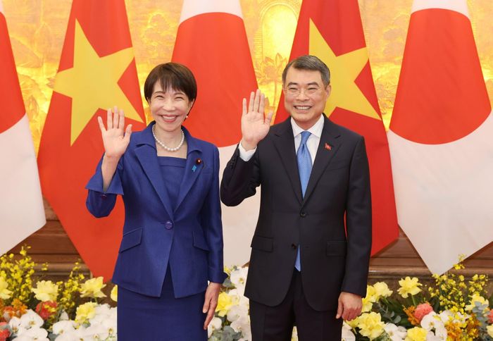 Thủ tướng Lê Minh Hưng và Thủ tướng Nhật Bản Takaichi Sanae. Ảnh: QUANG PHÚC