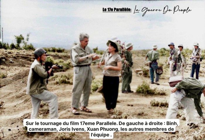 Đoàn làm phim 'Vĩ tuyến 17 - Chiến tranh nhân dân'. Ảnh: NVCC