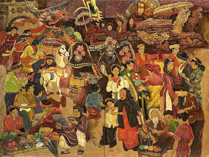Tác phẩm "Lễ hội xưa".