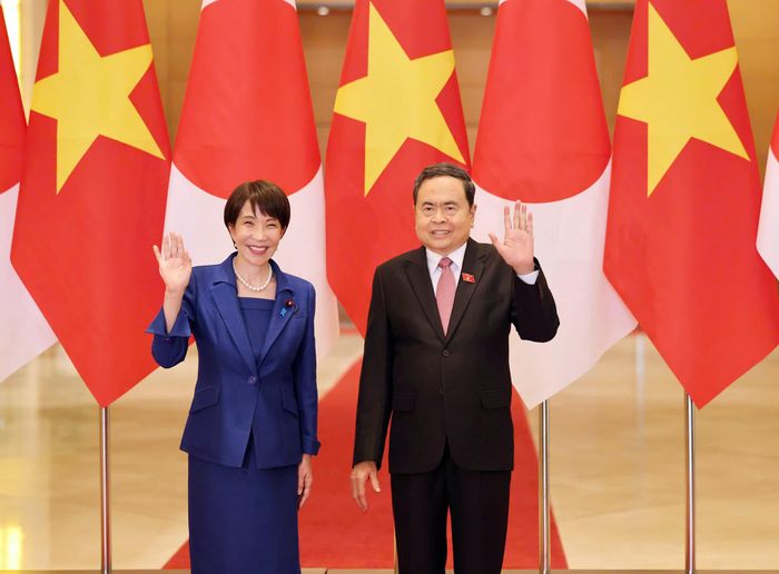 Chủ tịch Quốc hội Trần Thanh Mẫn và Thủ tướng Nhật Bản Sanae Takaichi