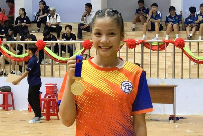 Niềm đam mê võ thuật từ nhỏ đã giúp Bảo Trâm gắn bó với kickboxing và gặt hái được những thành công ban đầu. Ảnh NVCC.