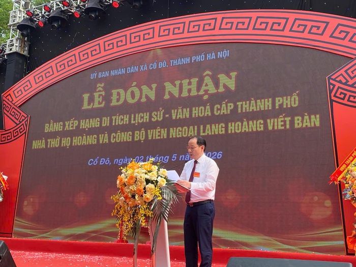 Ông Lê Minh Tuấn - Phó Chủ tịch UBND xã Cổ Đô - Trưởng BTC.