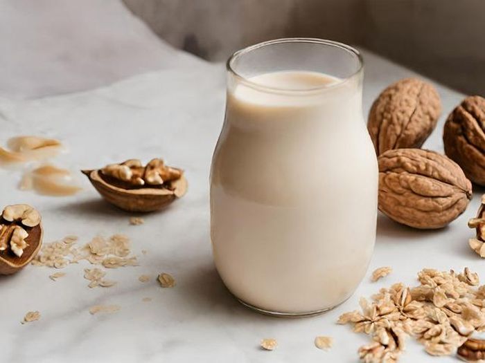 Yến mạch sữa óc chó bổ tỳ, dưỡng não.