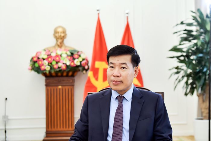 Ủy viên Trung ương Đảng, Thứ trưởng Bộ Ngoại giao Nguyễn Mạnh Cường. Ảnh: Bộ Ngoại giao cung cấp