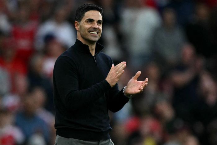 Mikel Arteta đã có thể thở phào trước khi gặp lại Atletico. Ảnh: Arsenal